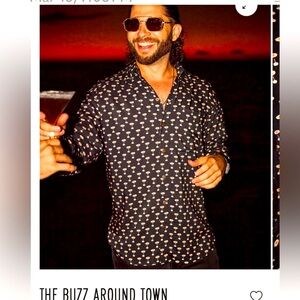 Kenny Flowers THE BUZZ AROUND TOWN SHORT SLEEVE SHIRT Espresso Martini